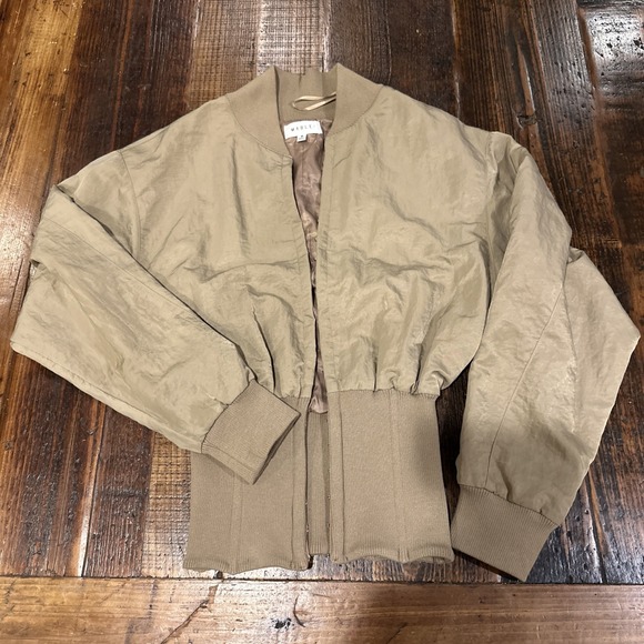 Anthropologie Jackets & Blazers - MABLE Long Sleeve Two Way Jacket Womens Size Medium Bomber